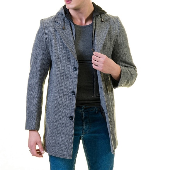 Amedeo Exclusive designs Colby Hooded Jacket Size XL Gray - Picture 1 of 11